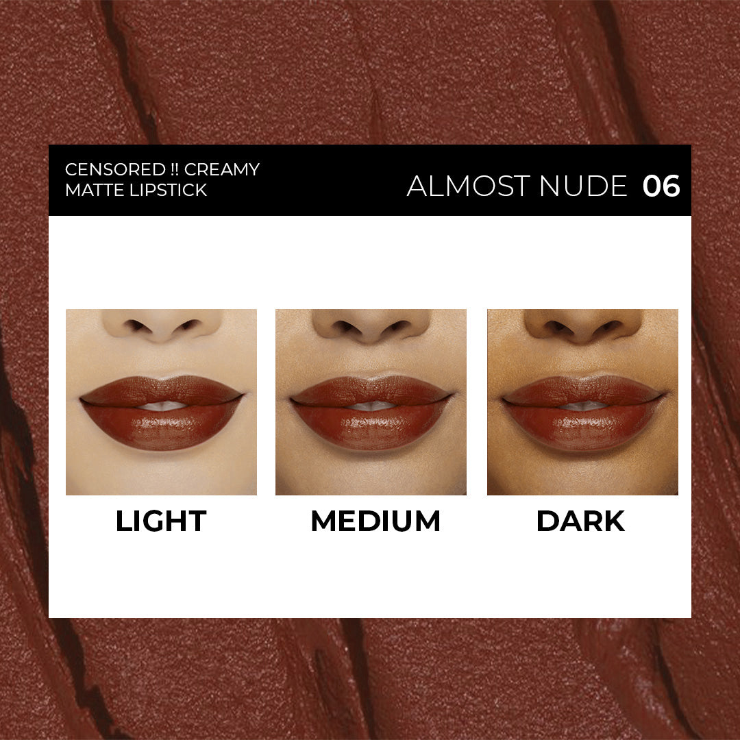SOKU Censored !! Creamy Matte Lipstick - 4.2 g - Almost Nude