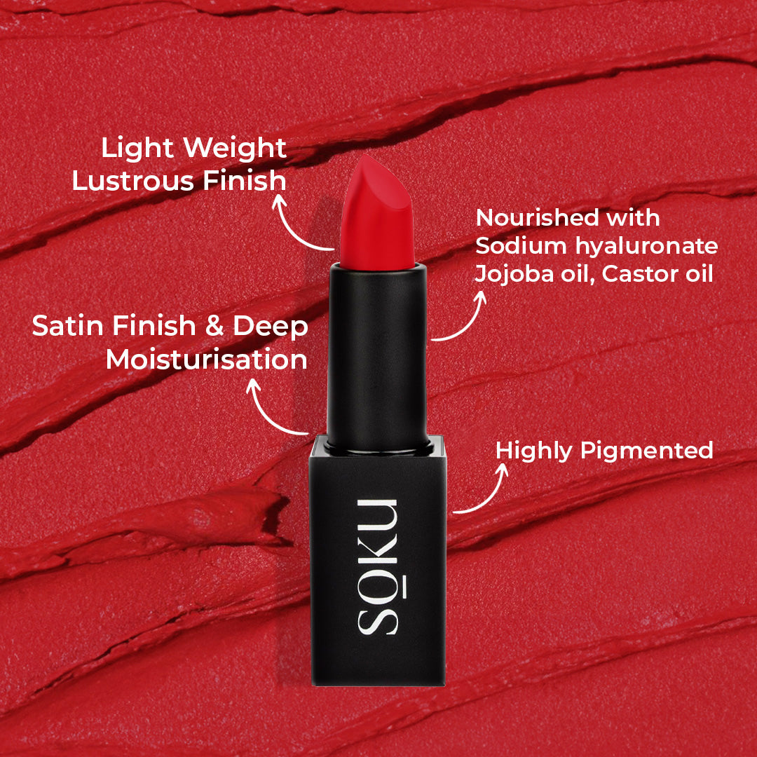 SOKU Censored !! Creamy Matte Lipstick - 4.2 g - Fiery Desire