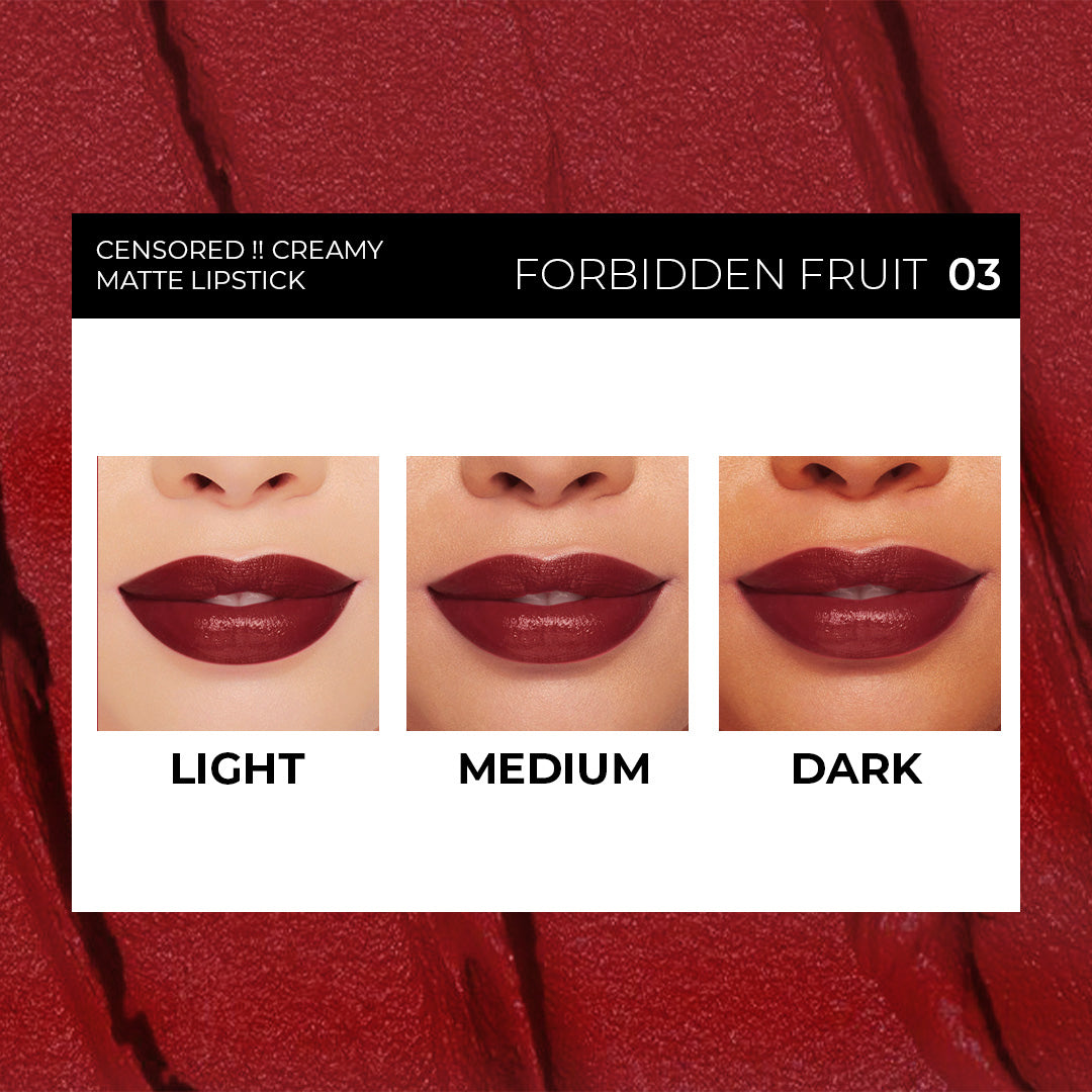 SOKU Censored !! Creamy Matte Lipstick - 4.2 g - Forbidden Fruit