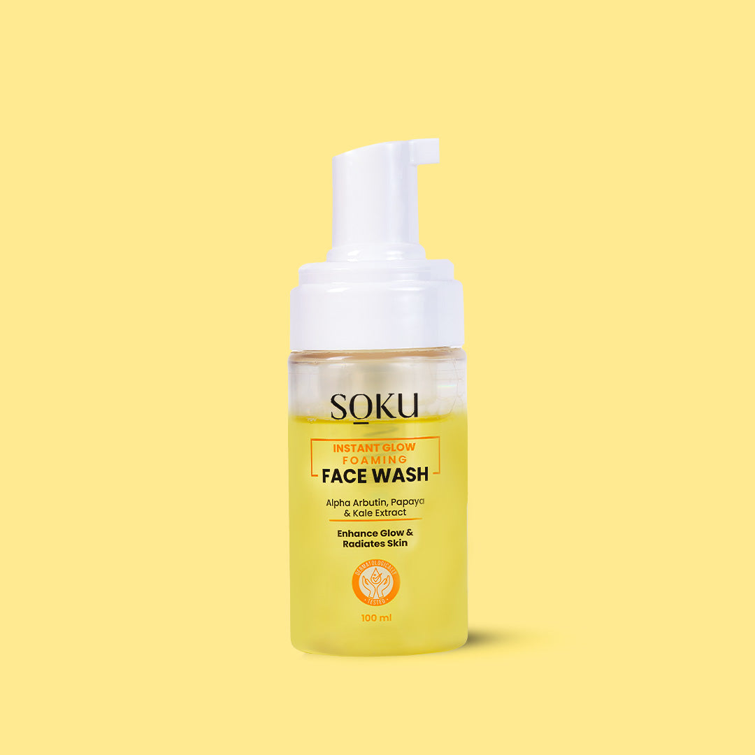SOKU Instant Glow Foaming Face Wash- 100ml