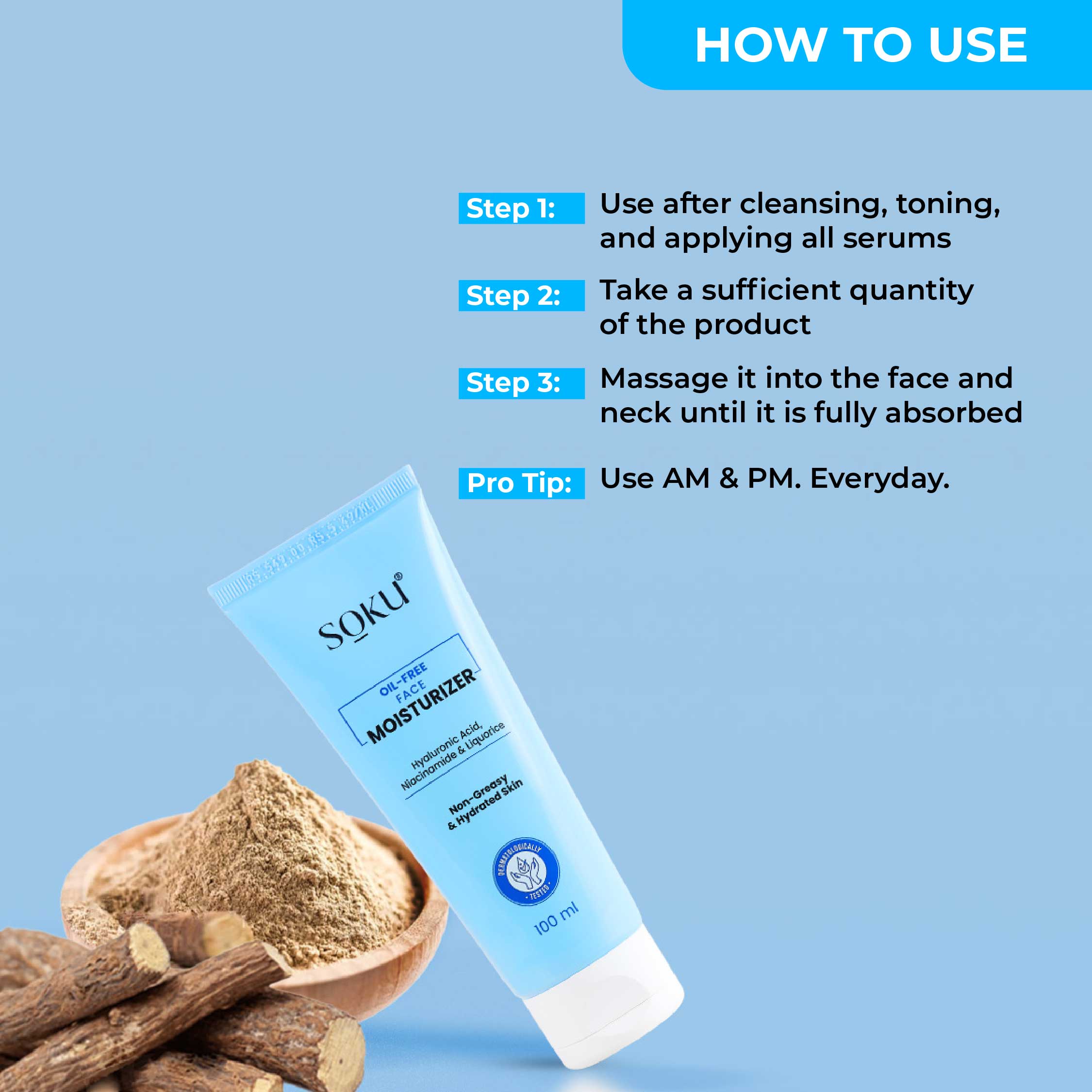 SOKU Oil Free Face Moisturizer- 100ml