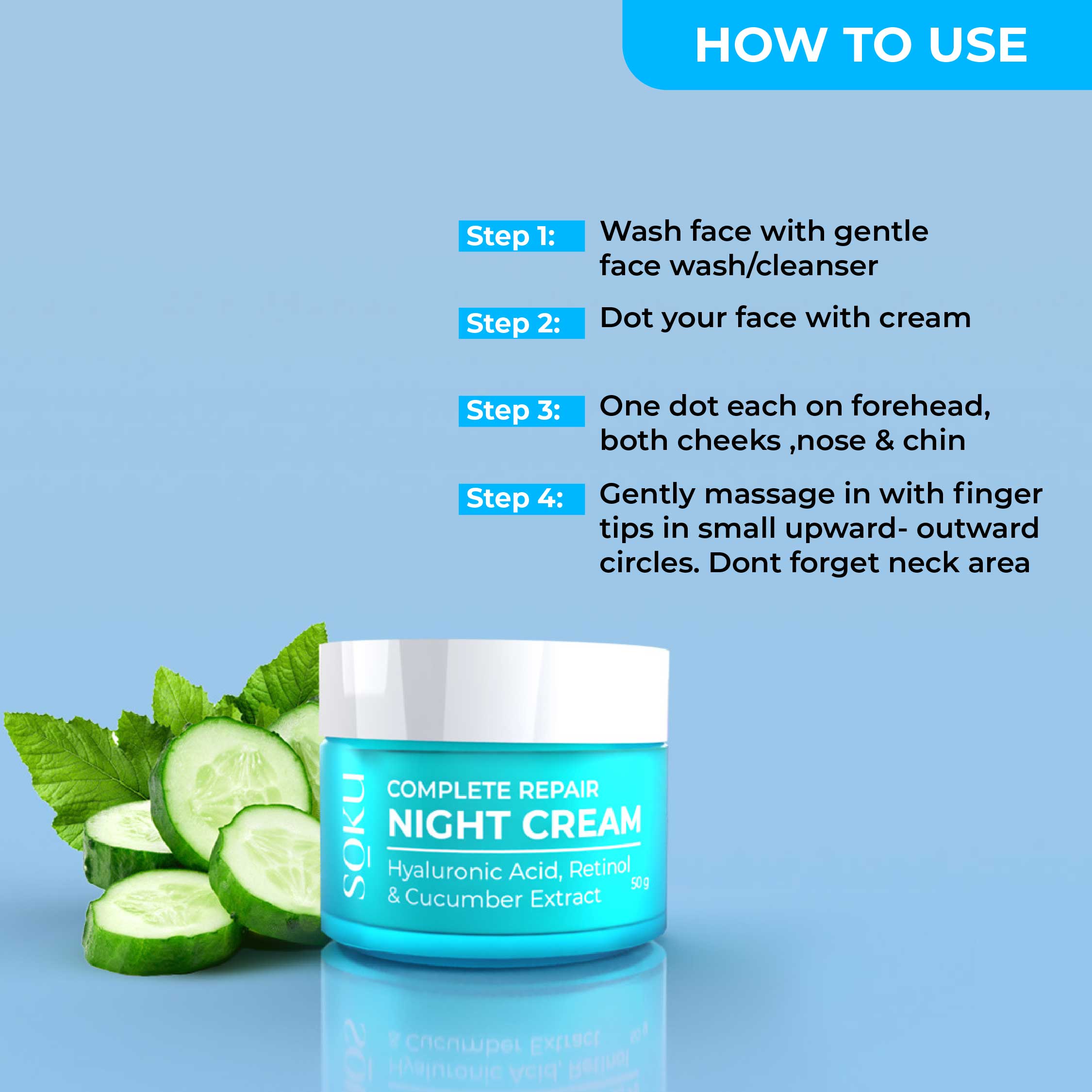 SOKU Complete Repair Night Cream- 50g