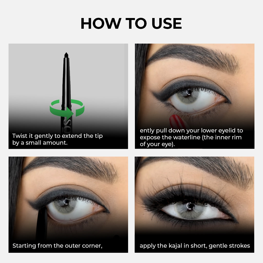 SOKU Eye Play Black Kajal- 0.3g