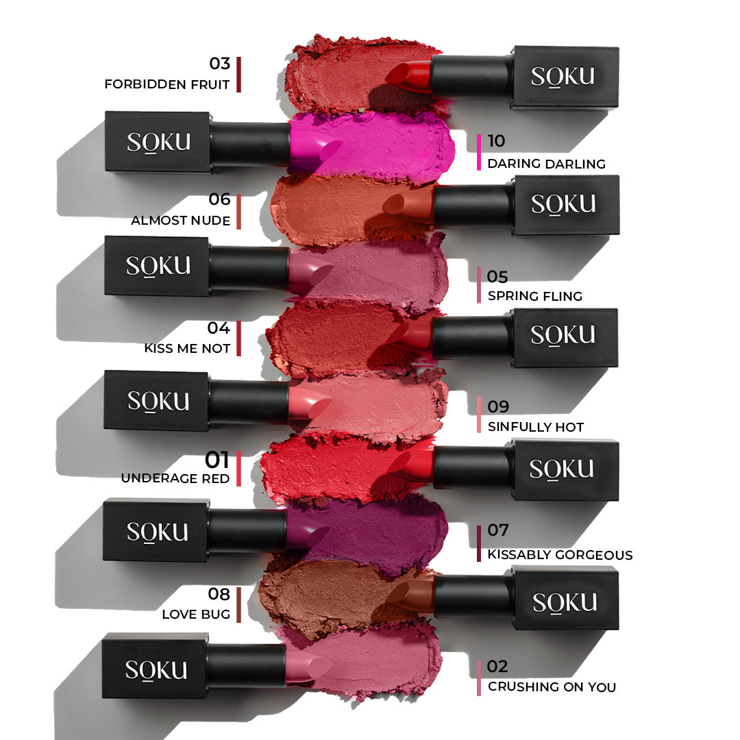 SOKU Censored !! Creamy Matte Lipstick - 4.2 g