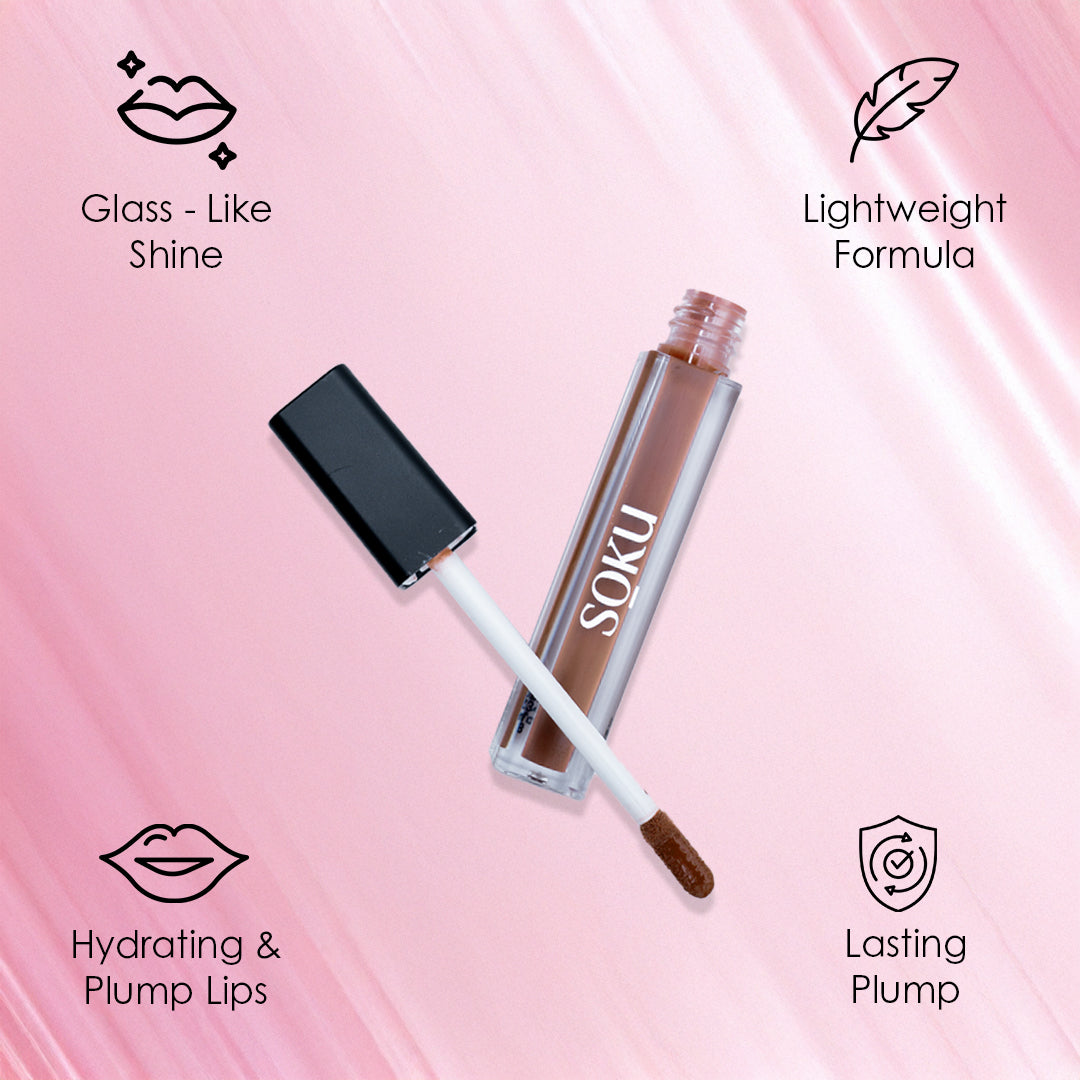 SOKU WINK & WOW Plumping Lip Gloss - Lush Hush