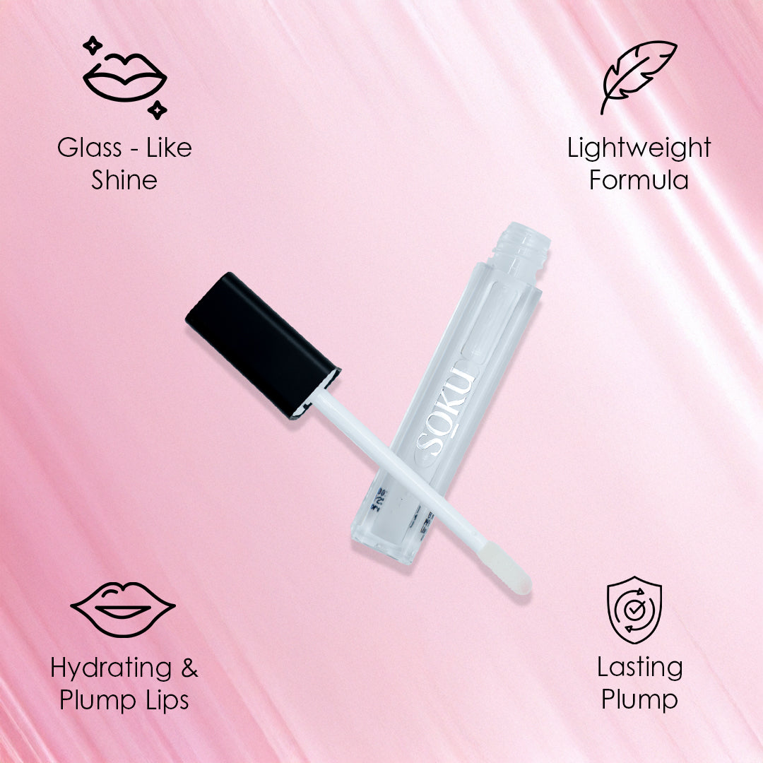 SOKU WINK & WOW Plumping Lip Gloss - Pucker Punch