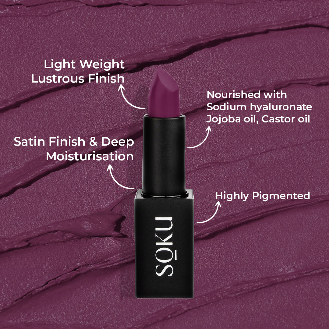 SOKU Censored !! Creamy Matte Lipstick - 4.2 g - Velvet Vine