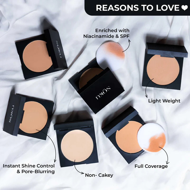 SOKU Wake Up to Make Up Compact Powder- 9g