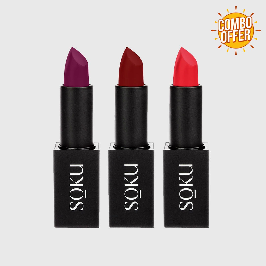 Sultry Shade Of Red Lipstick (Pack of 3)