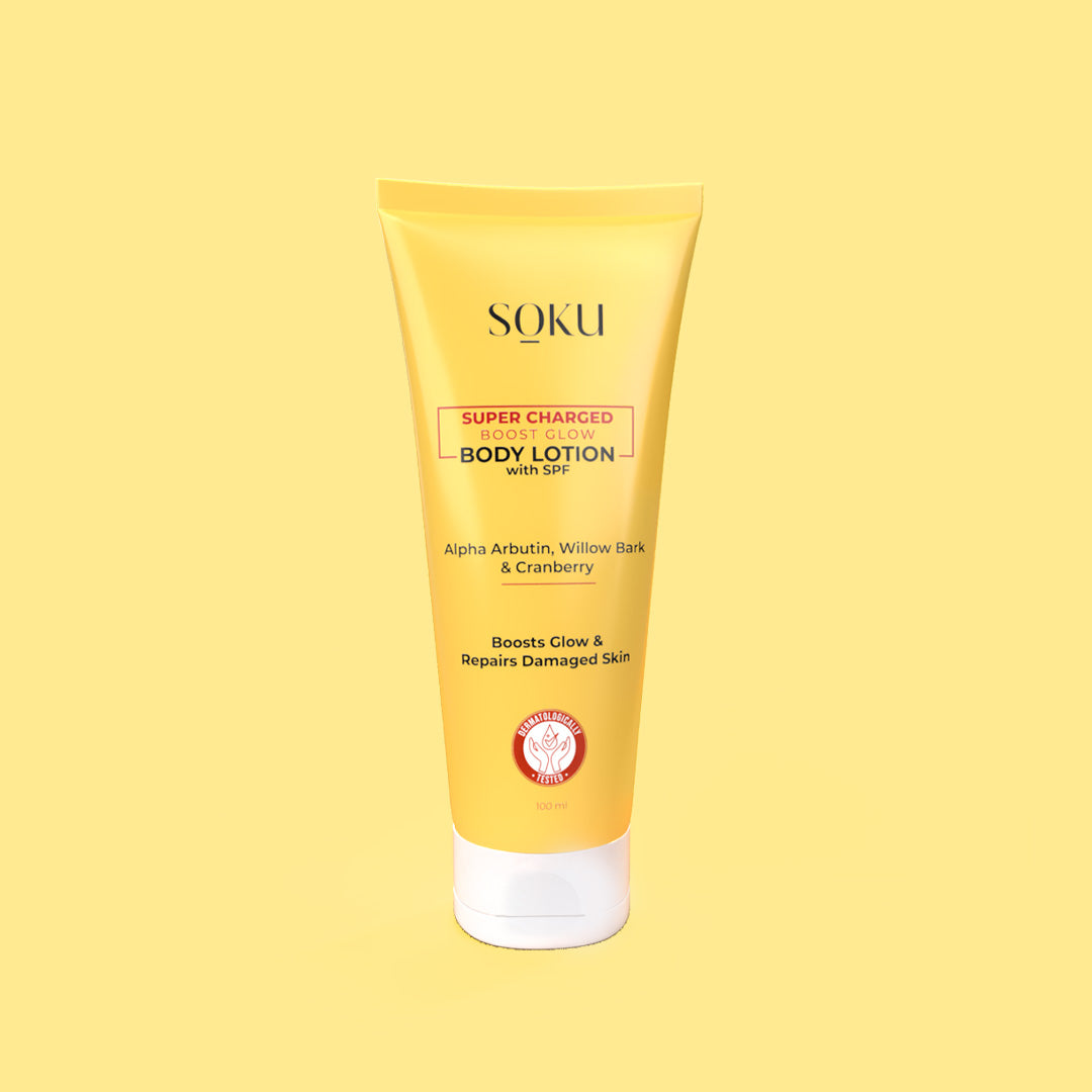 SOKU Super Charged Boost Glow Body Lotion with SPF - 100ml