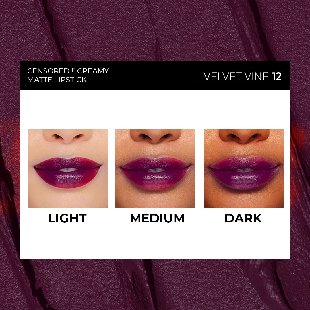 SOKU Censored !! Creamy Matte Lipstick - 4.2 g - Velvet Vine